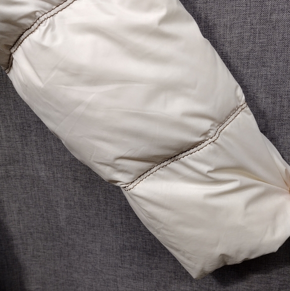 Kangbo Down Filled Puffer Coat Women's S White Cozy Warm Minimalist Winter - Picture 3 of 13